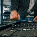 Mechanic organizing his tools